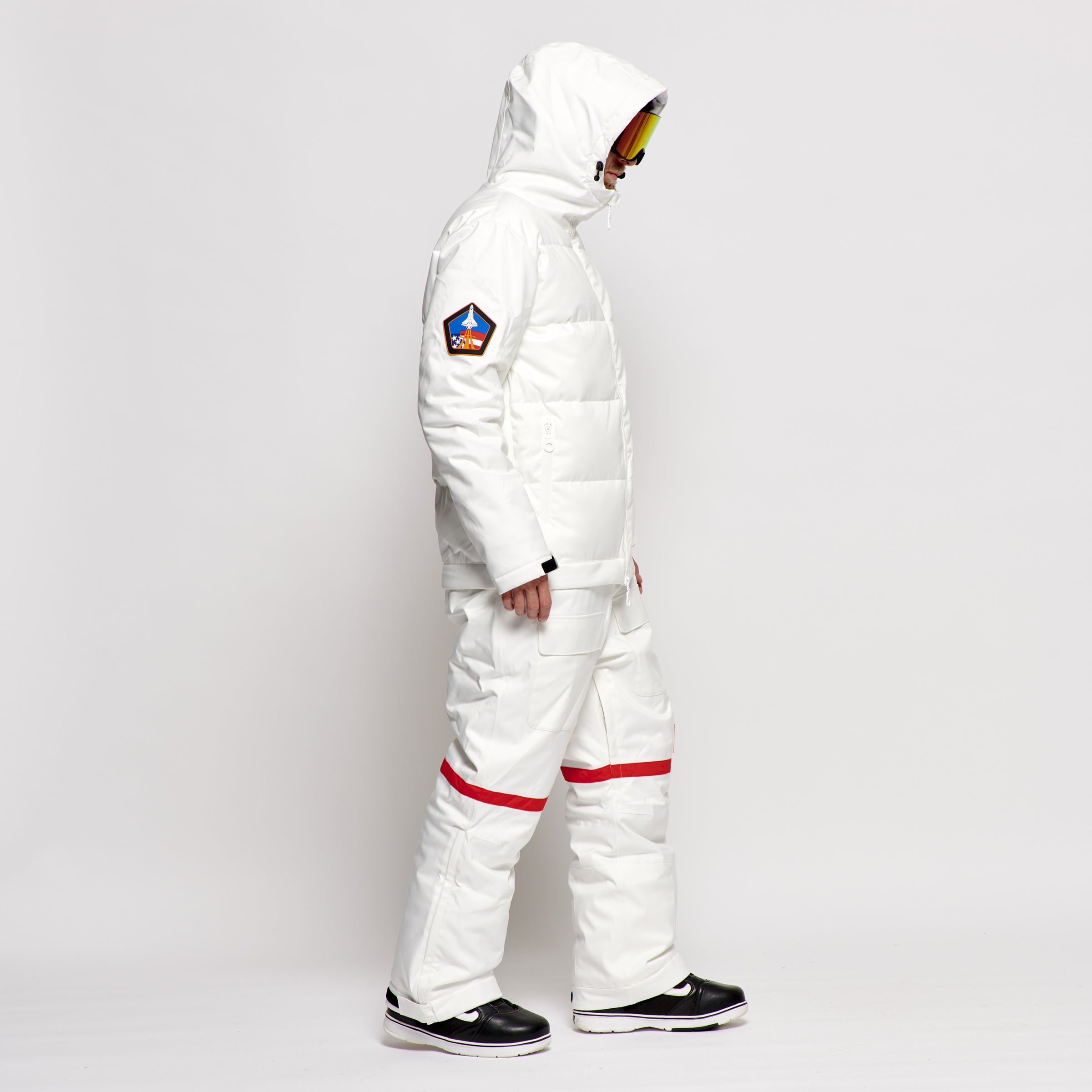 Men's 2-in-1 Snow Suit, White NASA