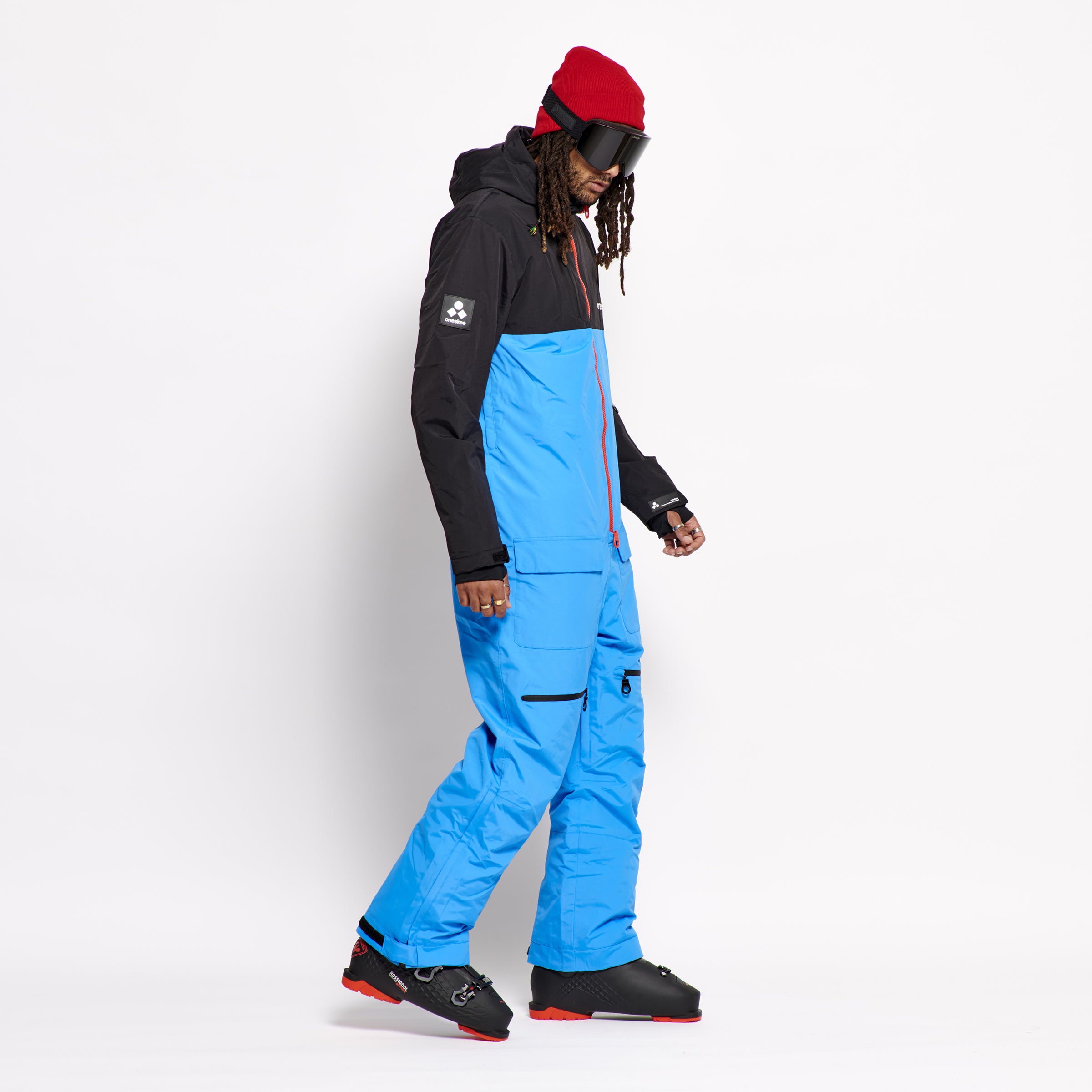 Men's Snow Suit, Blue & Black