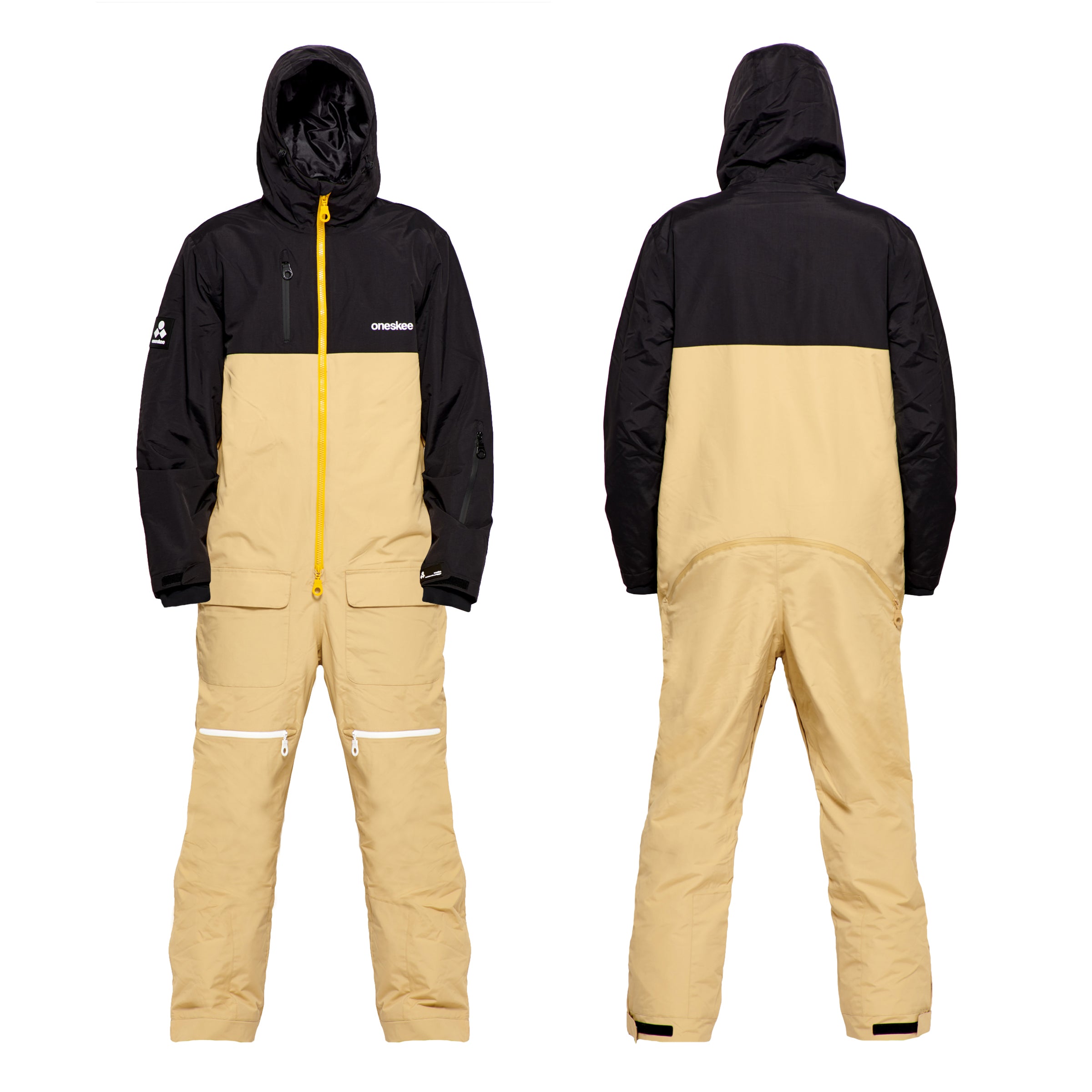 Men's Snow Suit, Sand & Black