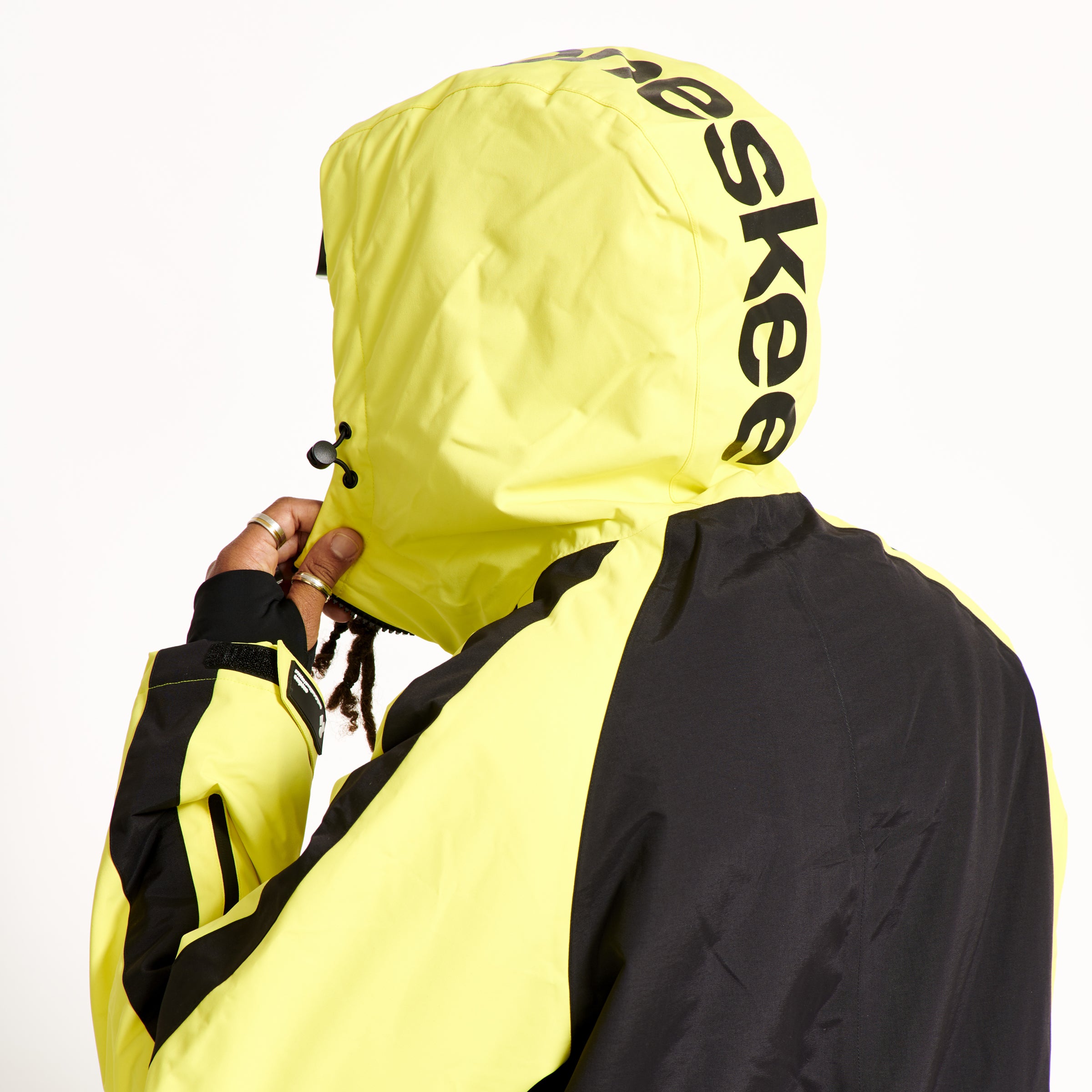 Men's Snow Suit, Black & Yellow