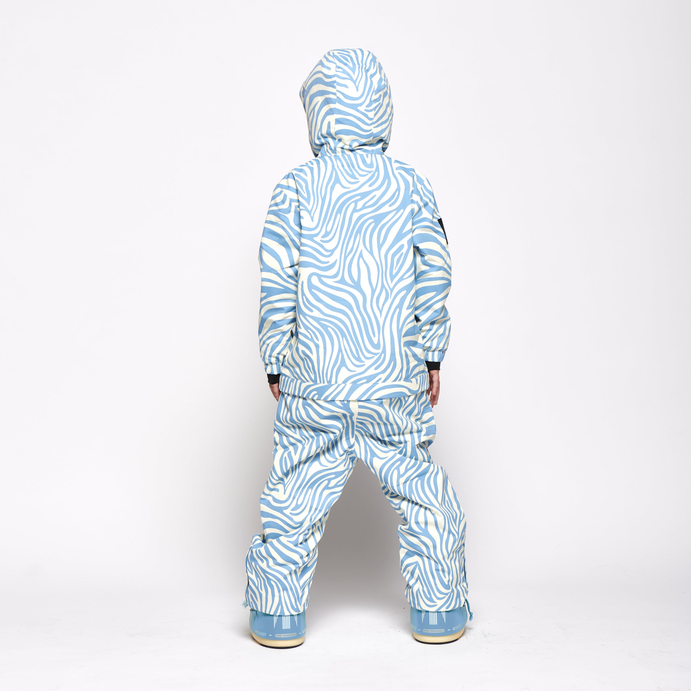 Kids 2-in-1 Snow Suit, Blue Zebra