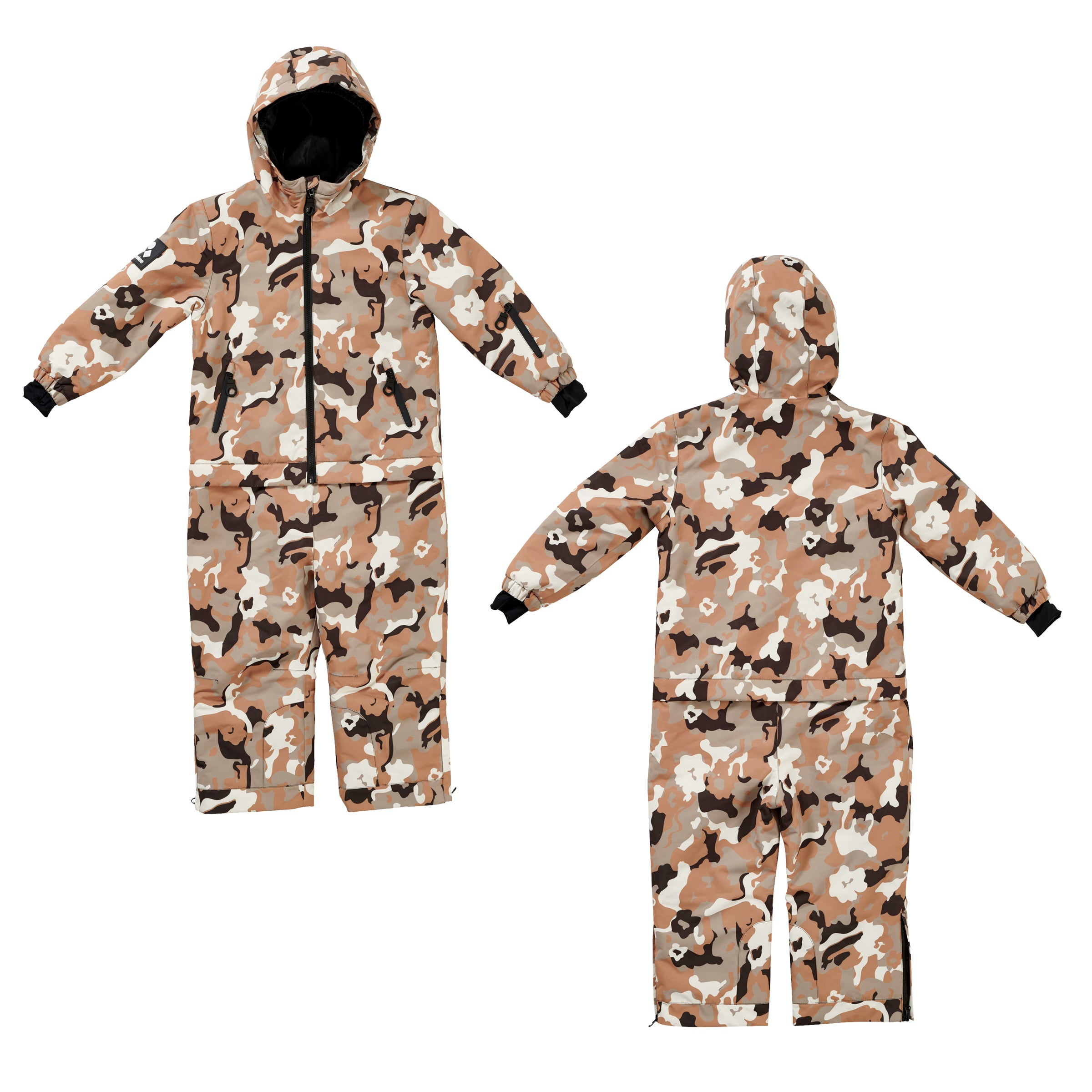 Kids 2-in-1 Snow Suit, Brown Camo