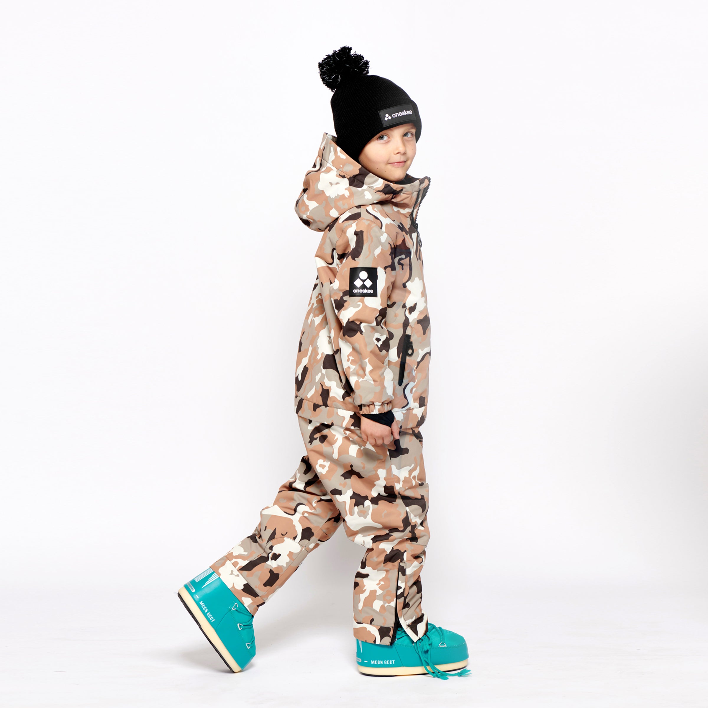 Kids 2-in-1 Snow Suit, Brown Camo