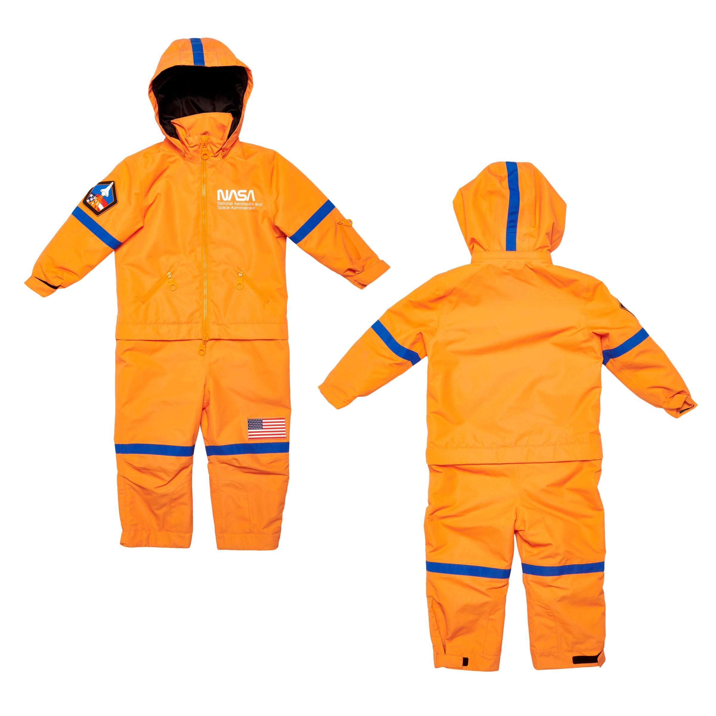 Kids 2-in-1 Snow Suit, Orange NASA