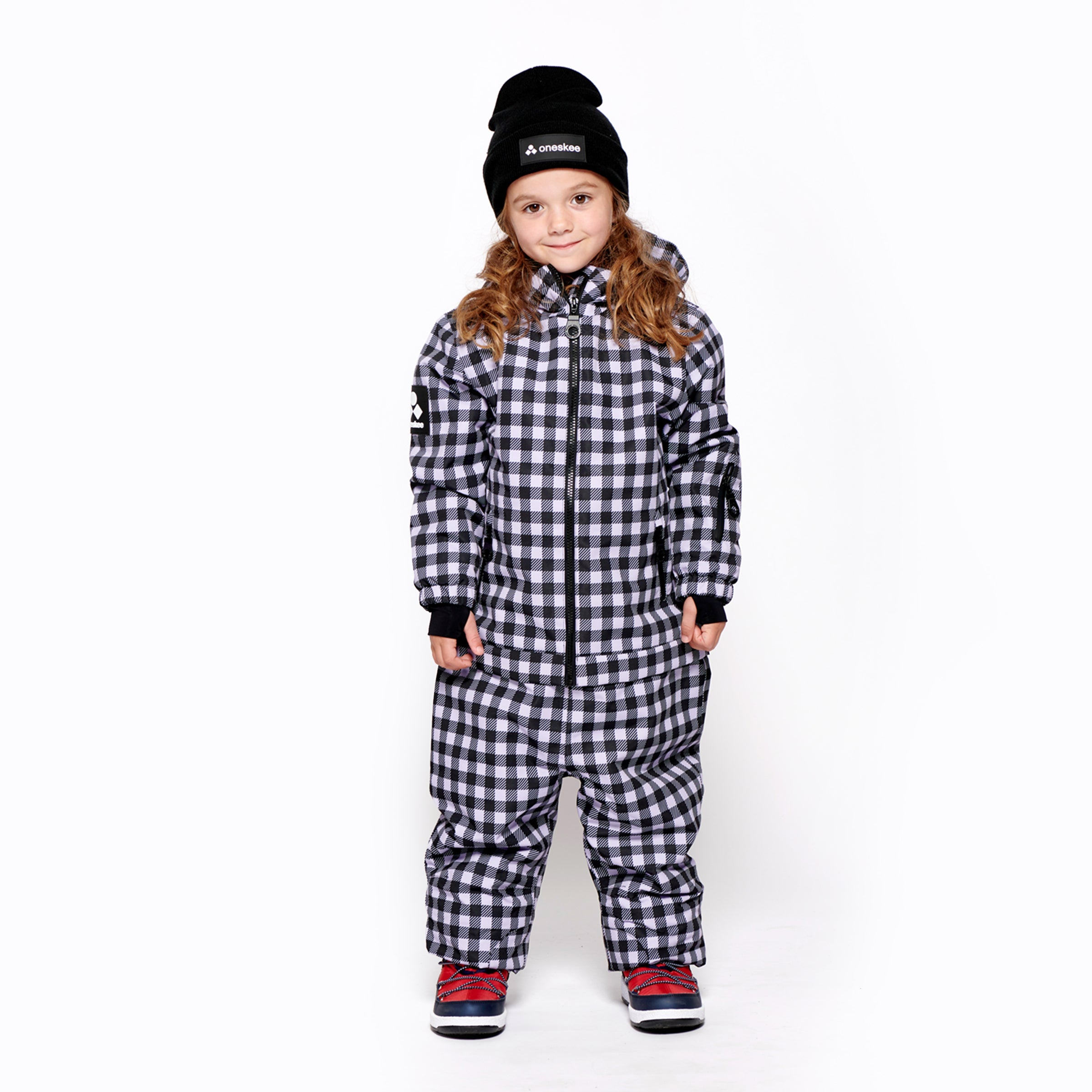 Kids 2-in-1 Snow Suit, Lilac Gingham