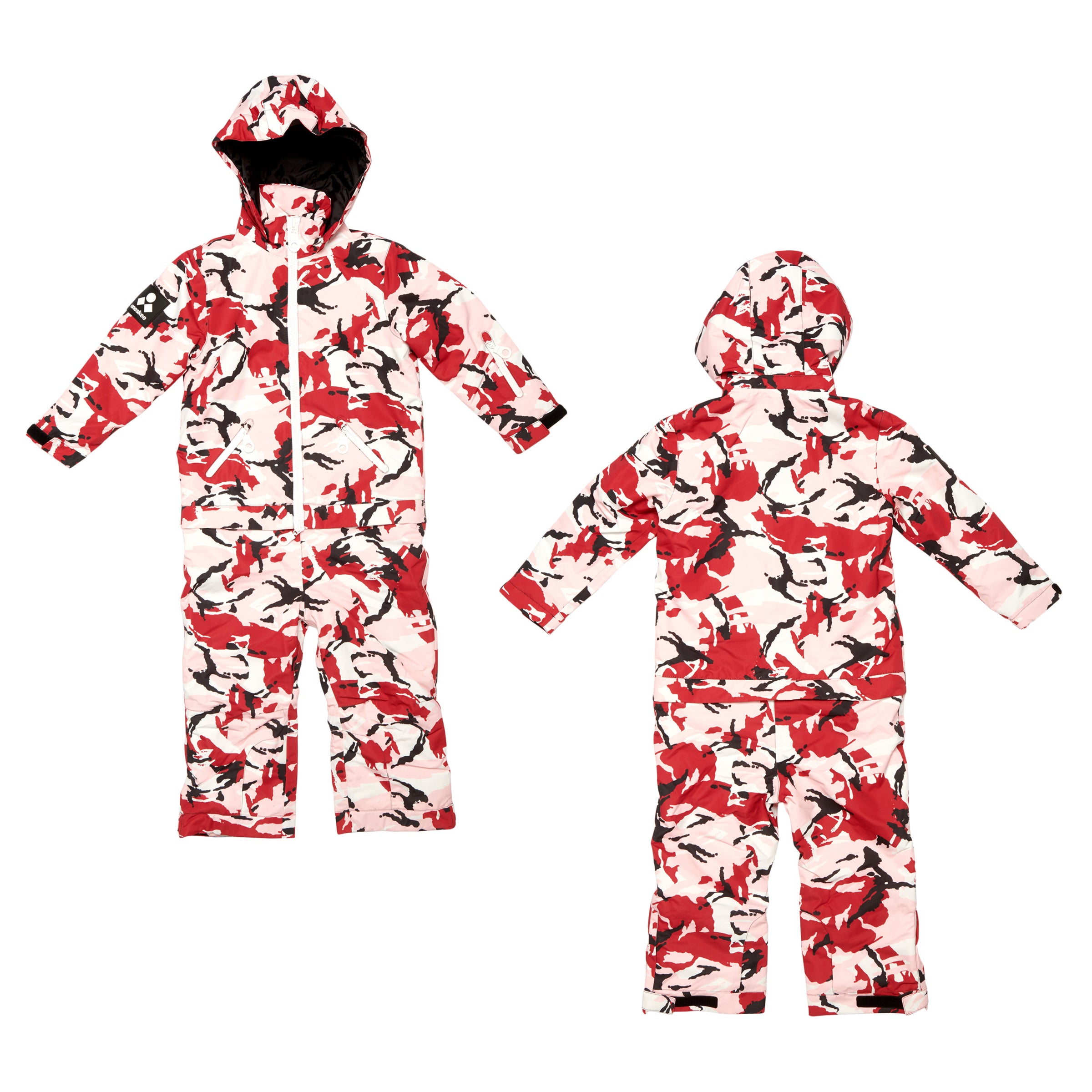 Kids 2-in-1 Snow Suit, Red Camo
