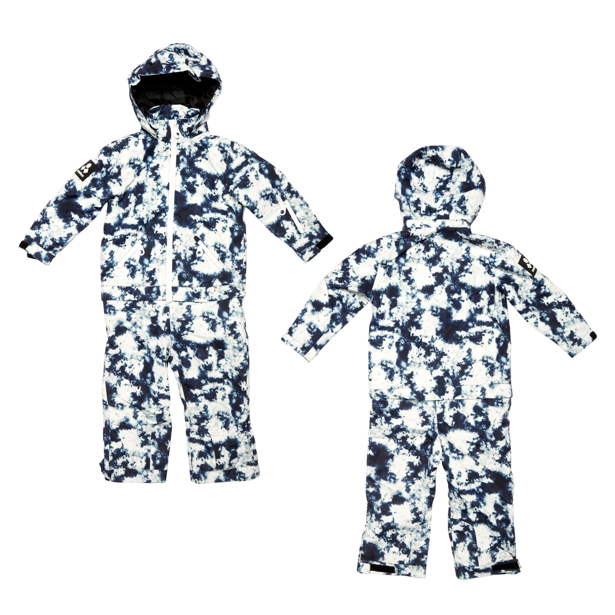 Kids 2-in-1 Snow Suit, Blue Tie Dye