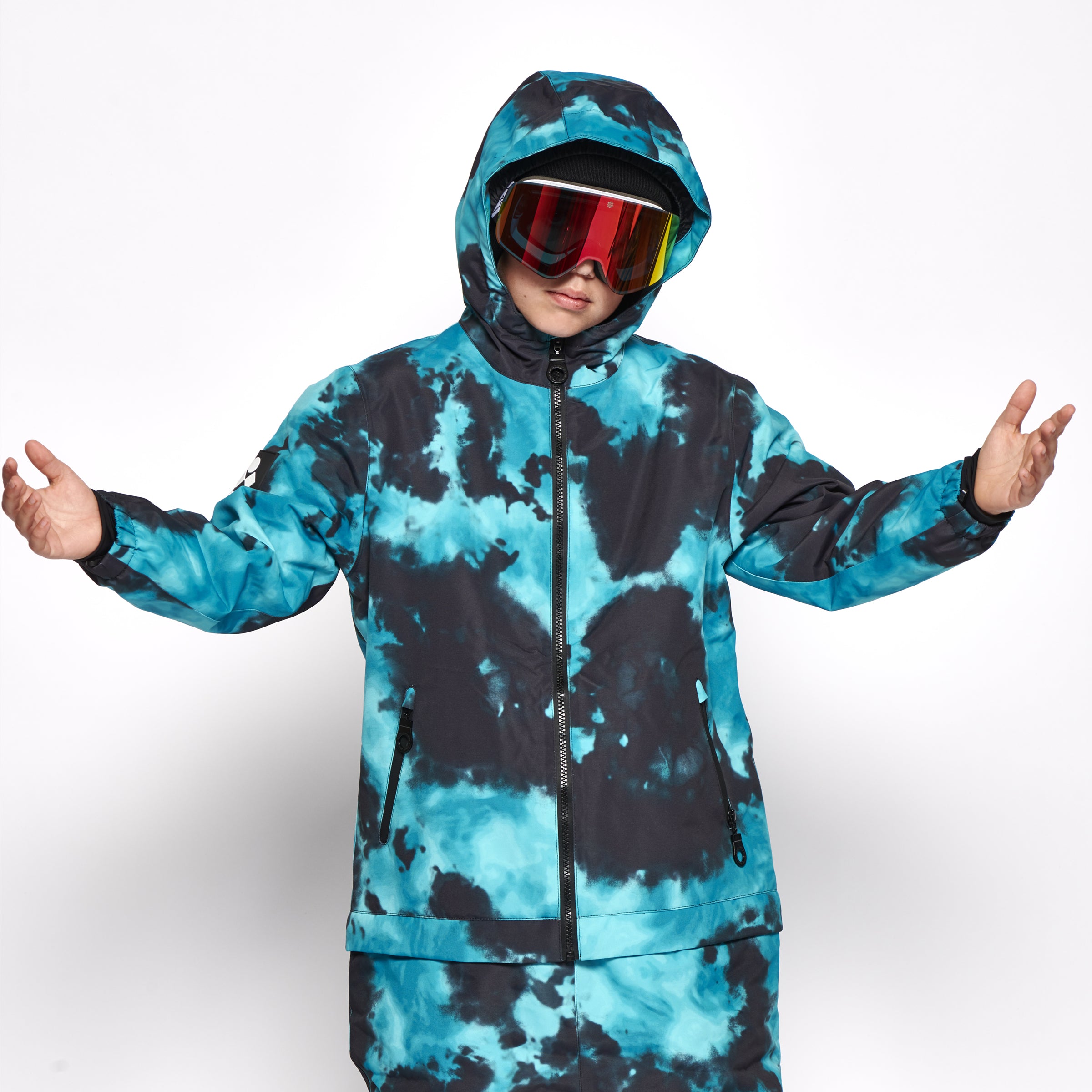 Kids 2-in-1 Snow Suit, Turquoise Tie Dye