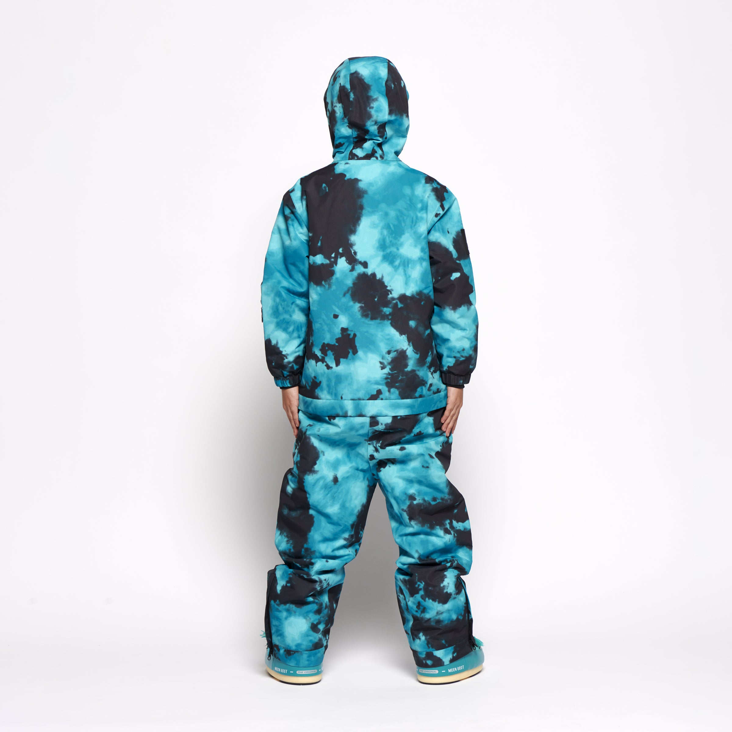 Kids 2-in-1 Snow Suit, Turquoise Tie Dye