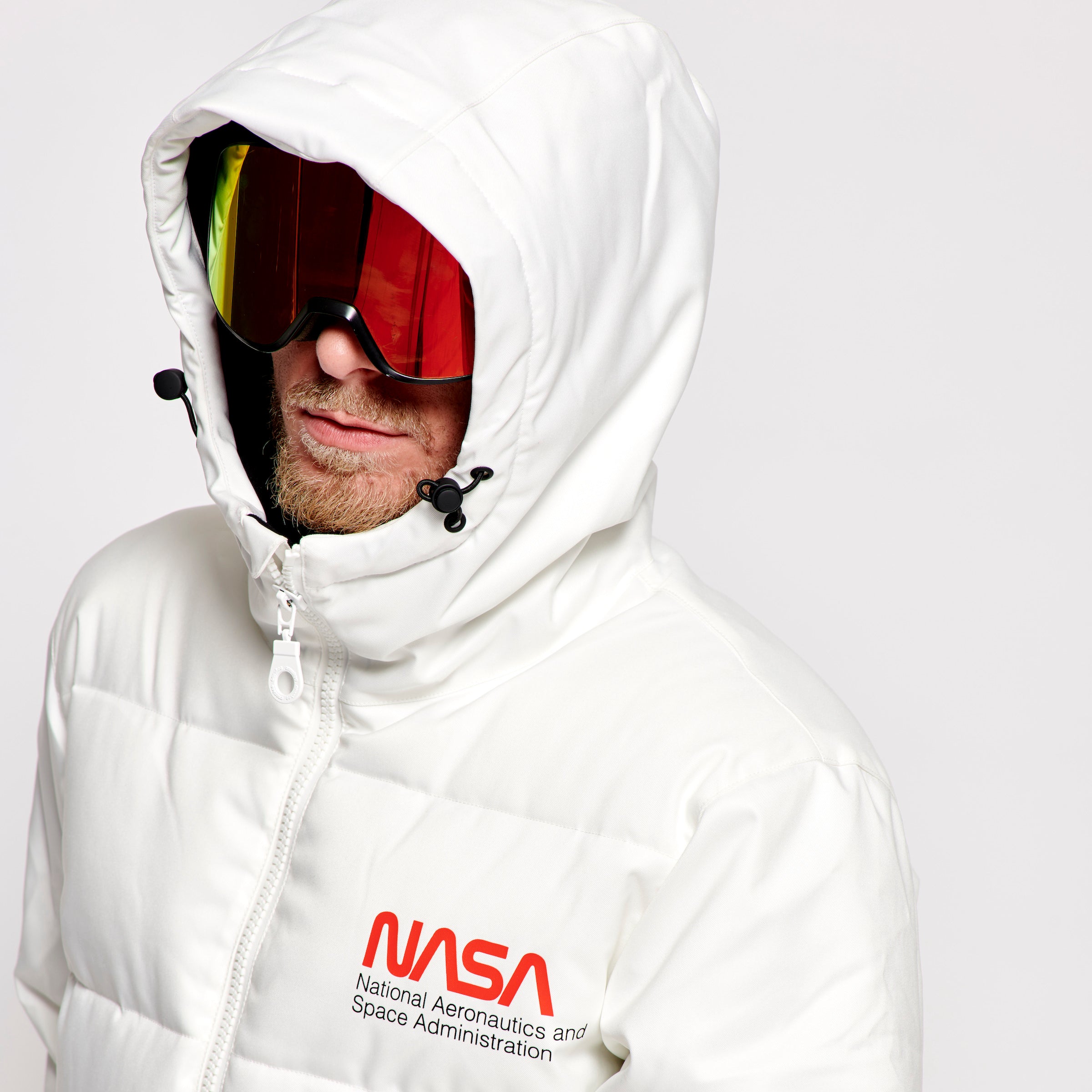 Men's 2-in-1 Snow Suit, White NASA