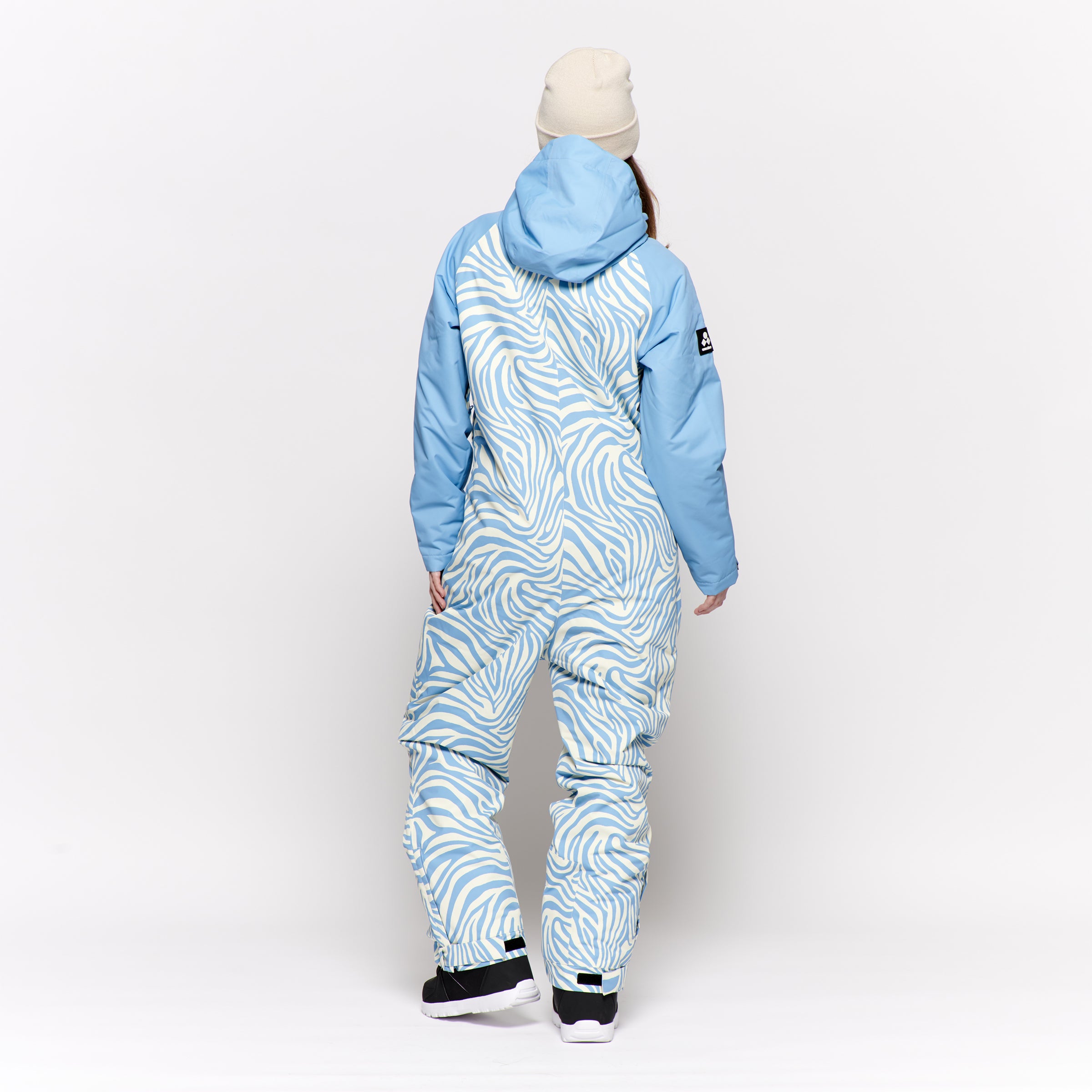 Women's Snow Suit, Blue Zebra