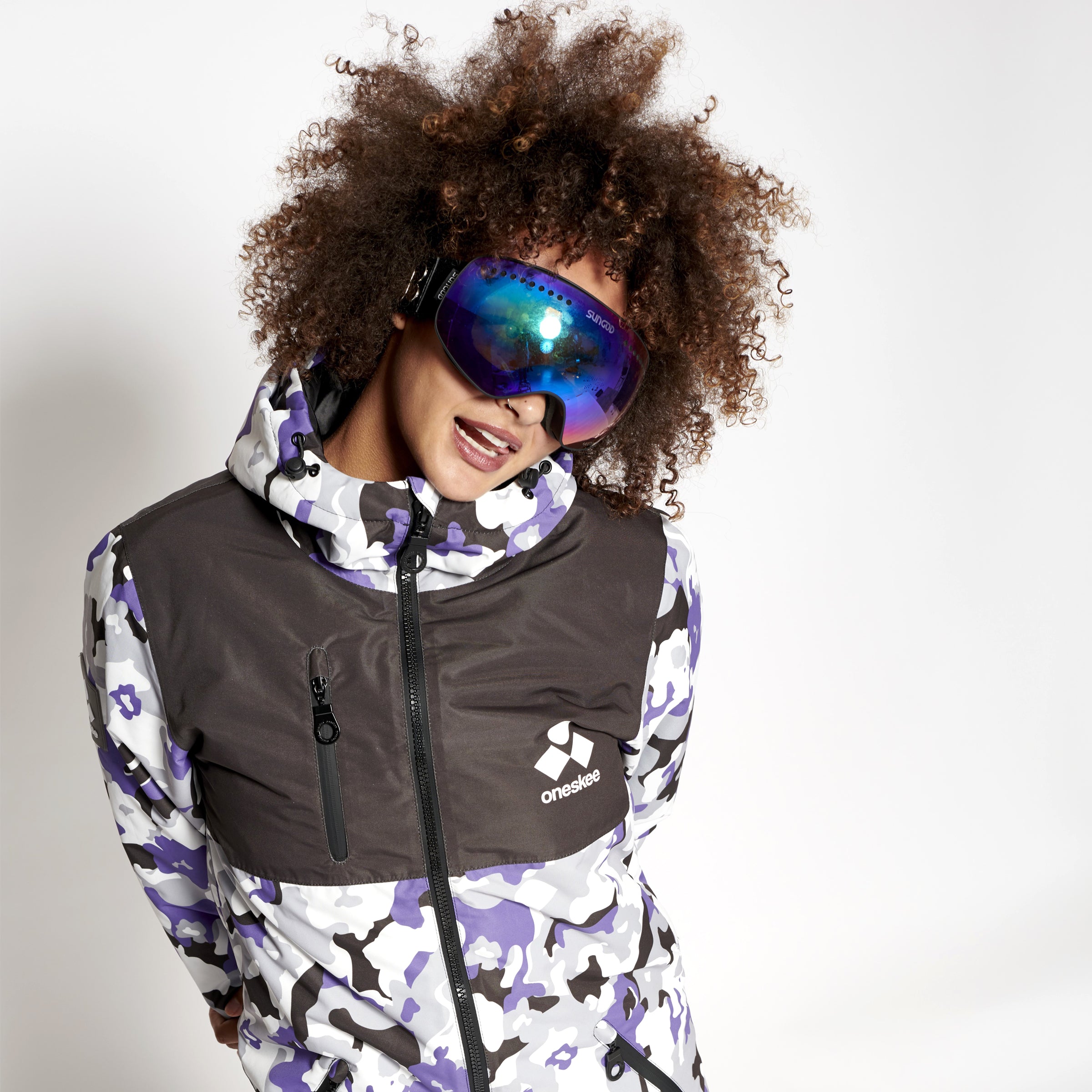 Women s Snow Suit Purple Camo