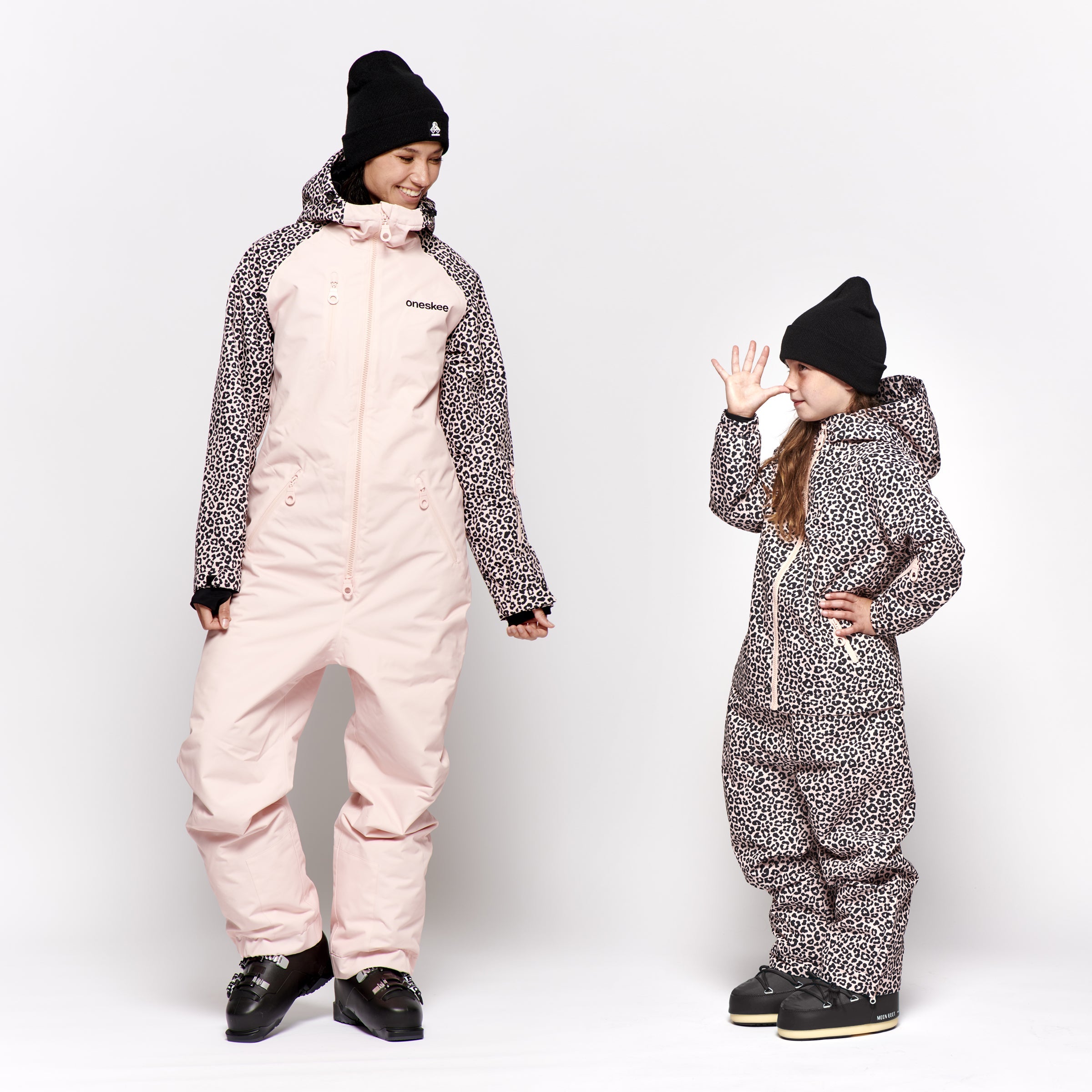 Kids 2-in-1 Snow Suit, Pink Leopard
