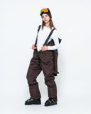 Women's Snow Suit, Brown Leopard