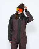 Women's Snow Suit, Brown Leopard