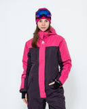 Women's Snow Suit, Cherry & Raspberry