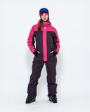 Women's Snow Suit, Cherry & Raspberry