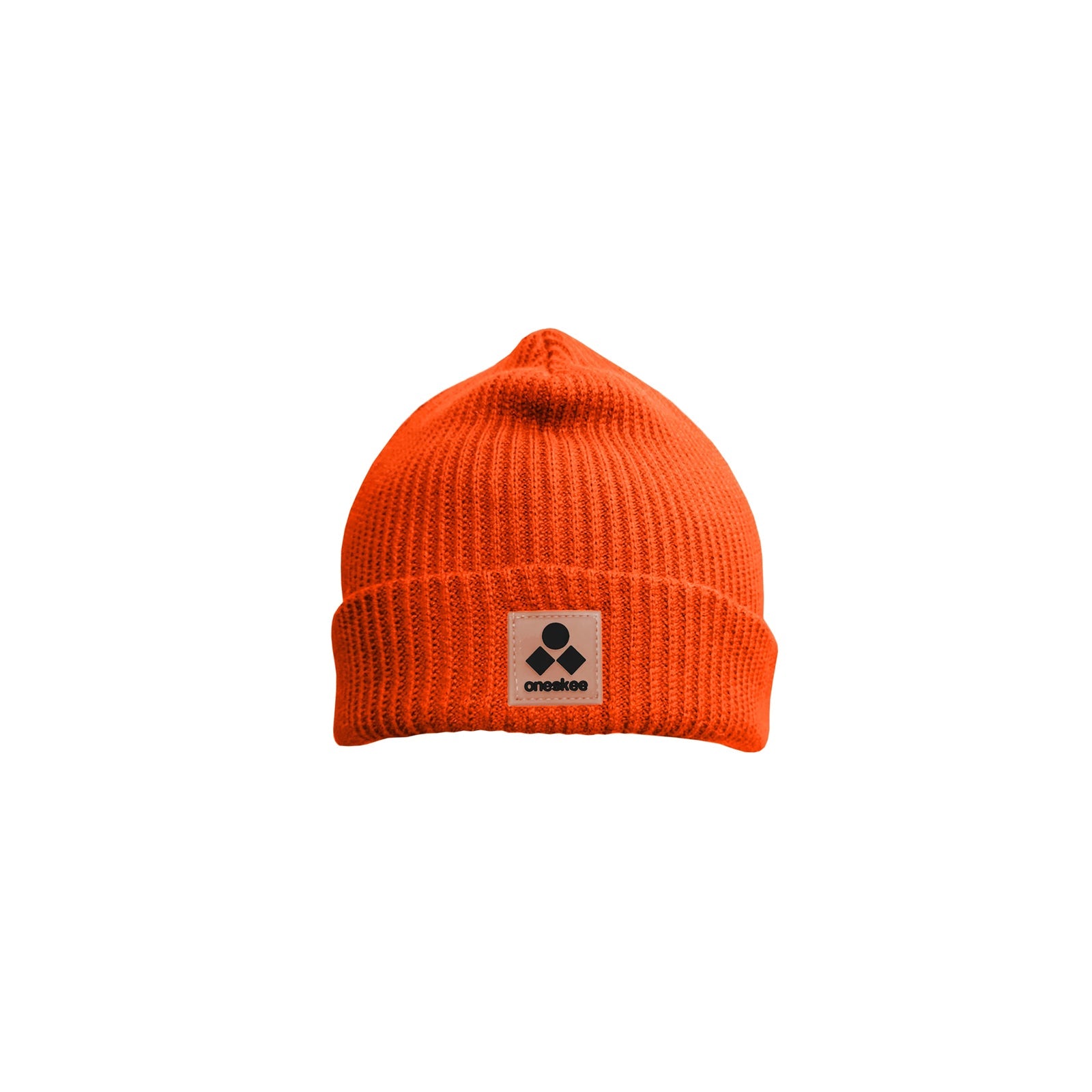 Ribbed Beanie, Orange
