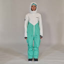 Women's Snow Suit, Mint & White