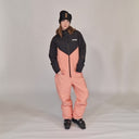 Women's Snow Suit, Coral & Black